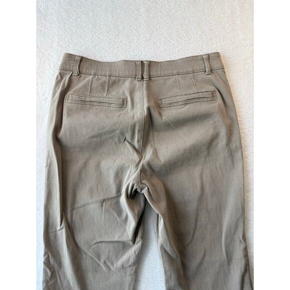 Democracy Womens Pants Size 10 Gray Workpants Chino Style Stretch Slit Pocket - Picture 12 of 12